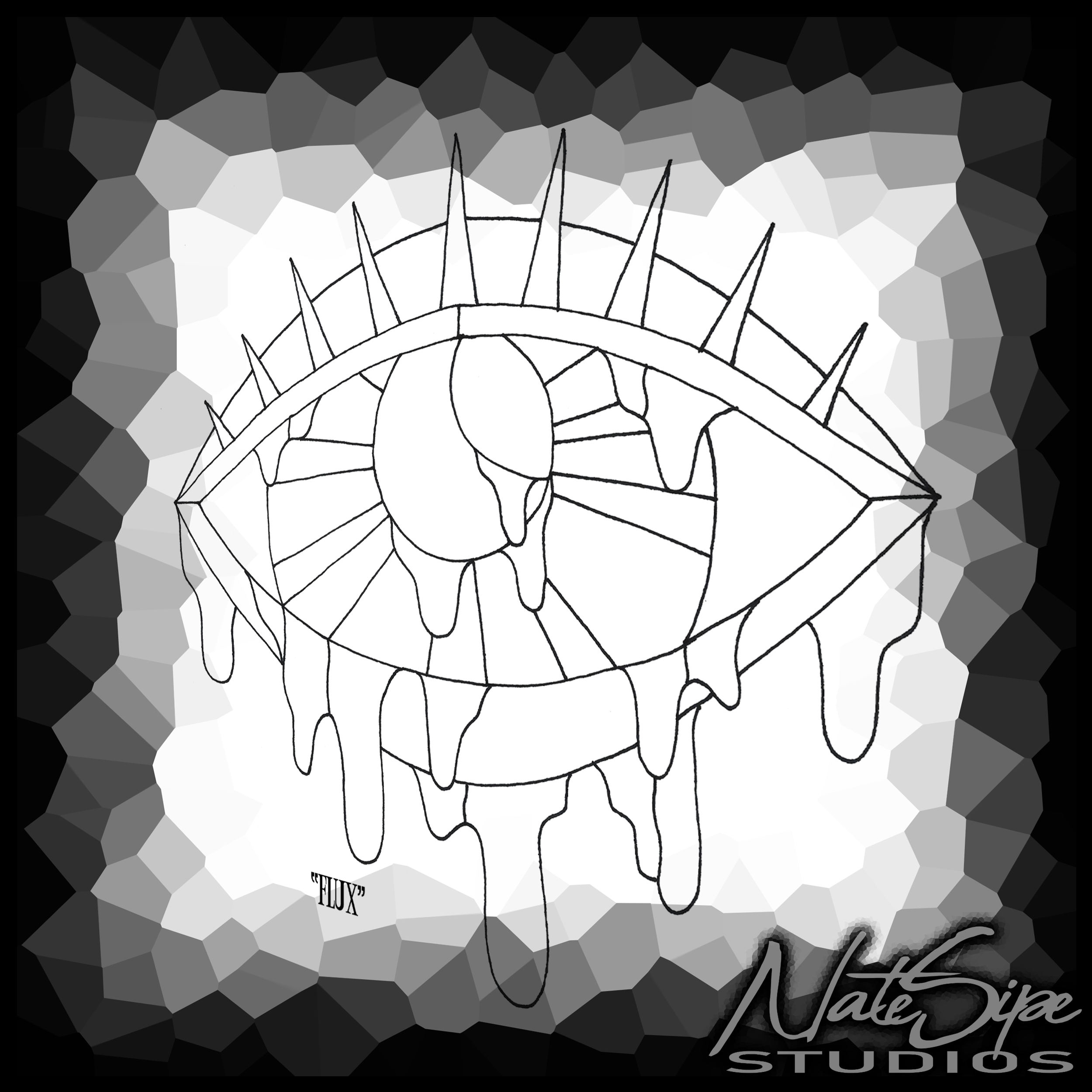 "Flux" Stained Glass Pattern Digital PDF Download Nate Sipe Studios